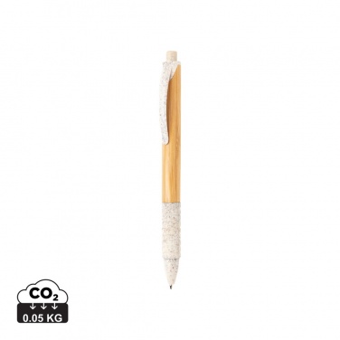 Logo trade promotional gifts picture of: Bamboo & wheat straw pen