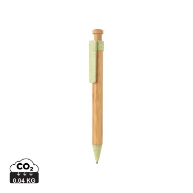 Logotrade business gifts photo of: Bamboo pen with wheatstraw clip