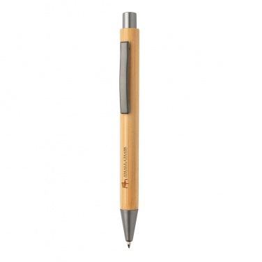 Logotrade promotional gift image of: Slim design bamboo pen