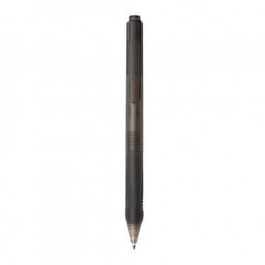 Logo trade advertising products picture of: X9 frosted pen with silicone grip