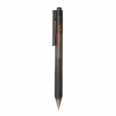 Logo trade promotional products picture of: X9 frosted pen with silicone grip