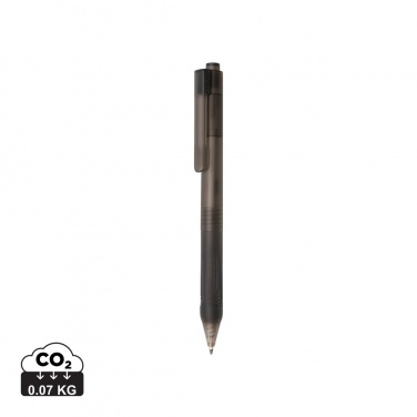 Logotrade promotional gift picture of: X9 frosted pen with silicone grip