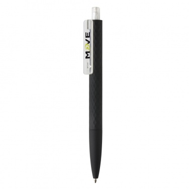 Logo trade promotional gift photo of: X3 black smooth touch pen