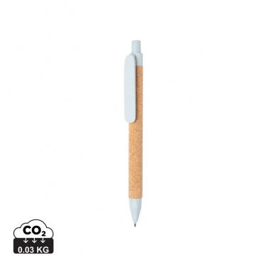 Logo trade promotional gifts image of: Write wheatstraw and cork pen