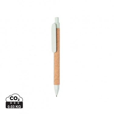 Logotrade promotional product picture of: Write wheatstraw and cork pen