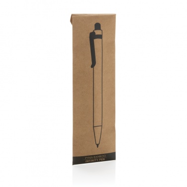 Logo trade corporate gifts image of: Pynn bamboo infinity pen