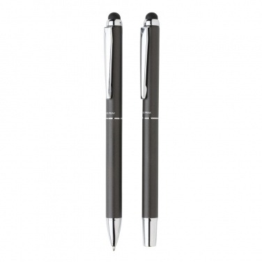 Logo trade promotional merchandise image of: Swiss Peak deluxe pen set in PU pouch