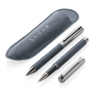 Logotrade promotional products photo of: Recycled leather pen set