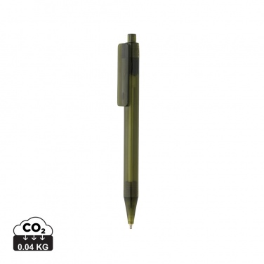 Logo trade promotional merchandise picture of: GRS RPET X8 transparent pen