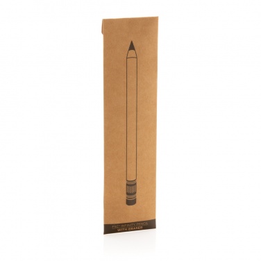 Logo trade promotional gifts picture of: Bamboo infinity pencil with eraser