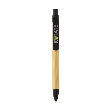 Logotrade promotional product image of: Write responsible recycled paper barrel pen