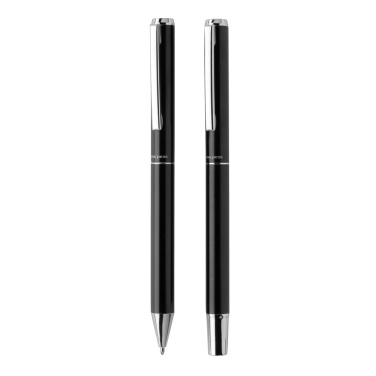 Logo trade promotional products image of: Swiss Peak Cedar RCS certified recycled aluminum pen set