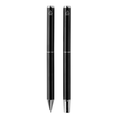Logotrade advertising products photo of: Swiss Peak Cedar RCS certified recycled aluminum pen set
