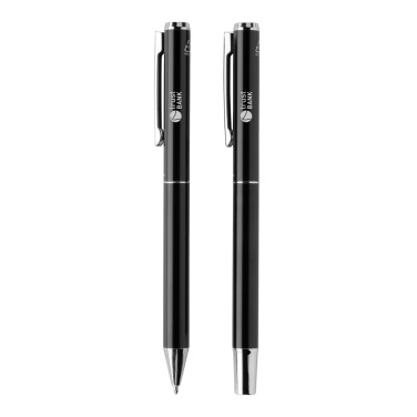 Logotrade promotional gifts photo of: Swiss Peak Cedar RCS certified recycled aluminum pen set