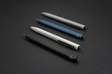 Logotrade promotional gifts photo of: Kymi RCS certified recycled aluminium pen with stylus