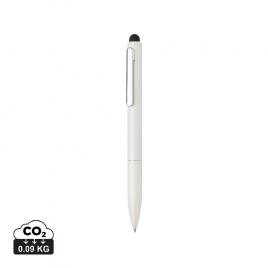 Logotrade promotional item picture of: Kymi RCS certified recycled aluminium pen with stylus