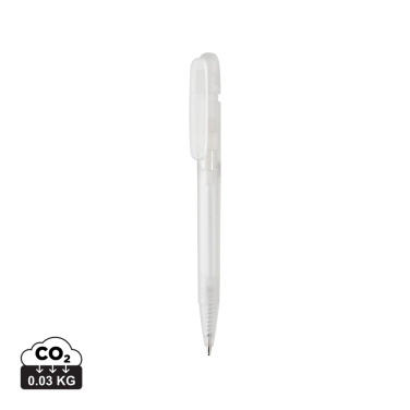 Logotrade promotional gift picture of: Devin GRS certified RABS pen transparent