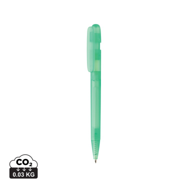 Logo trade promotional product photo of: Devin GRS certified RABS pen transparent