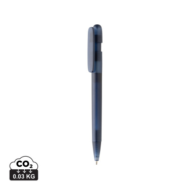 Logo trade promotional giveaway photo of: Devin GRS certified RABS pen transparent