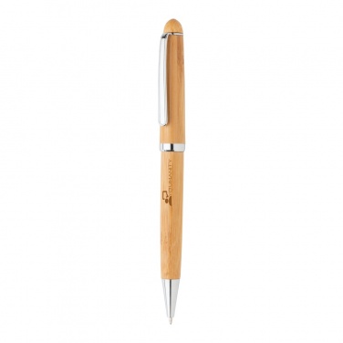 Logo trade promotional products image of: Bamboo pen in box