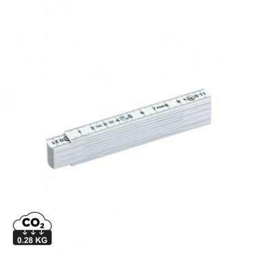 Logo trade promotional merchandise image of: Fibreglass folding rule
