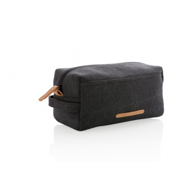 Logotrade advertising products photo of: Canvas toiletry bag PVC free