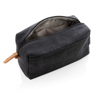 Logo trade promotional giveaway photo of: Canvas toiletry bag PVC free