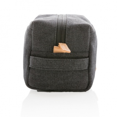 Logo trade promotional gifts picture of: Canvas toiletry bag PVC free