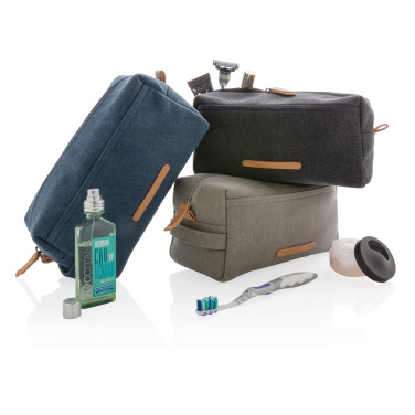 Logo trade promotional product photo of: Canvas toiletry bag PVC free