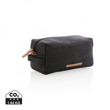 Logotrade promotional merchandise photo of: Canvas toiletry bag PVC free