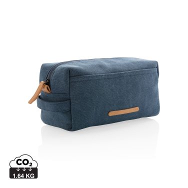Logo trade business gifts image of: Canvas toiletry bag PVC free