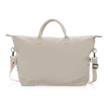 Logo trade promotional merchandise photo of: Kezar AWARE™ 500 gsm recycled canvas deluxe weekend bag