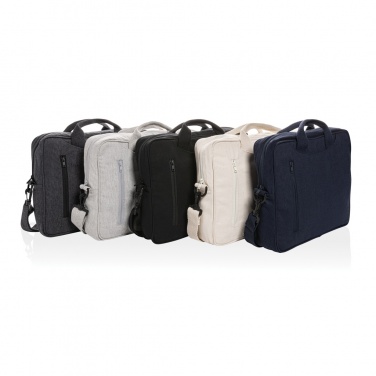 Logo trade promotional products image of: Laluka AWARE™ recycled cotton 15.4 inch laptop bag