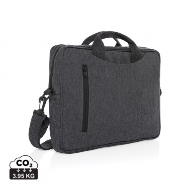 Logo trade promotional giveaway photo of: Laluka AWARE™ recycled cotton 15.4 inch laptop bag