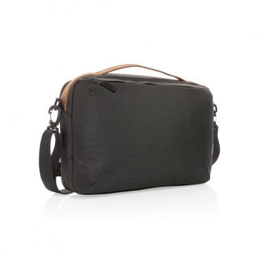 Logo trade promotional products image of: Impact AWARE™ 300D two tone deluxe 15.6" laptop bag