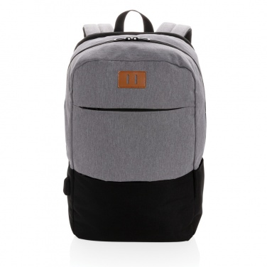 Logo trade promotional giveaways picture of: Modern 15.6" USB & RFID laptop backpack PVC free