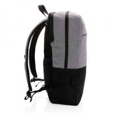 Logo trade promotional merchandise photo of: Modern 15.6" USB & RFID laptop backpack PVC free