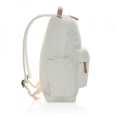 Logo trade promotional giveaways image of: Impact AWARE™ 16 oz. recycled canvas backpack