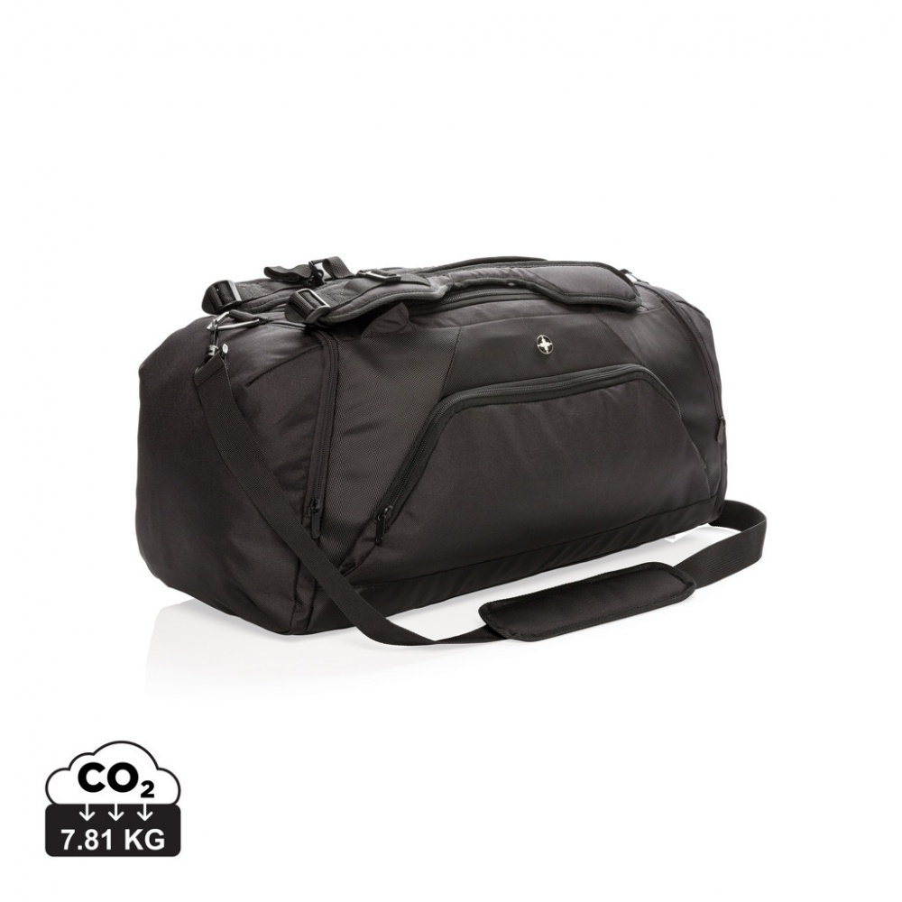 Logotrade promotional giveaways photo of: Swiss Peak RFID sports duffel & backpack
