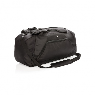 Logo trade business gifts image of: Swiss Peak RFID sports duffel & backpack