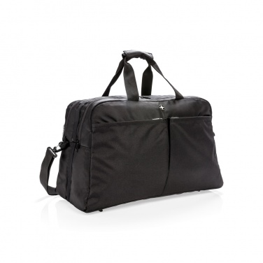 Logo trade promotional merchandise picture of: Swiss Peak RFID duffle with suitcase opening