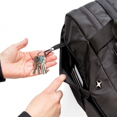 Logo trade promotional product photo of: Swiss Peak RFID duffle with suitcase opening