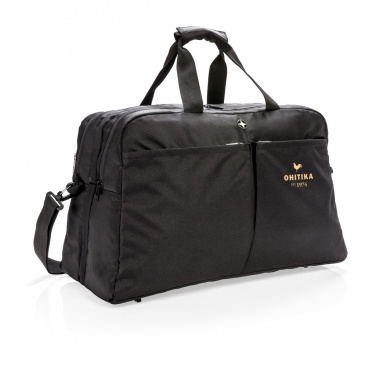 Logo trade corporate gift photo of: Swiss Peak RFID duffle with suitcase opening