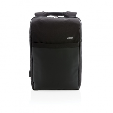 Logo trade business gift photo of: Swiss Peak 15" anti-theft RFID & USB backpack PVC free