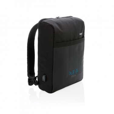 Logo trade promotional gift photo of: Swiss Peak 15" anti-theft RFID & USB backpack PVC free