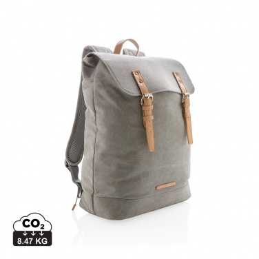 Logotrade promotional giveaway picture of: Canvas laptop backpack PVC free