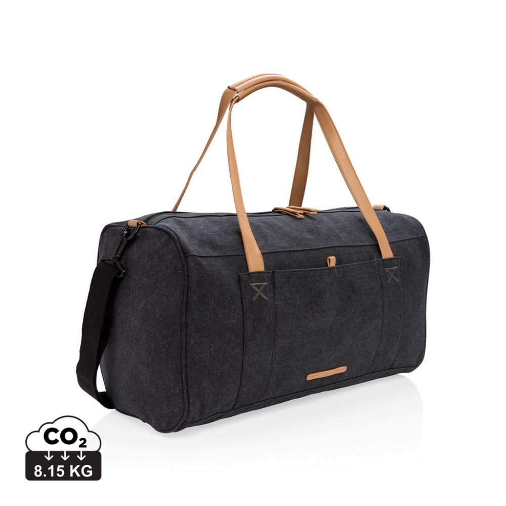Logotrade promotional giveaway picture of: Canvas travel/weekend bag PVC free