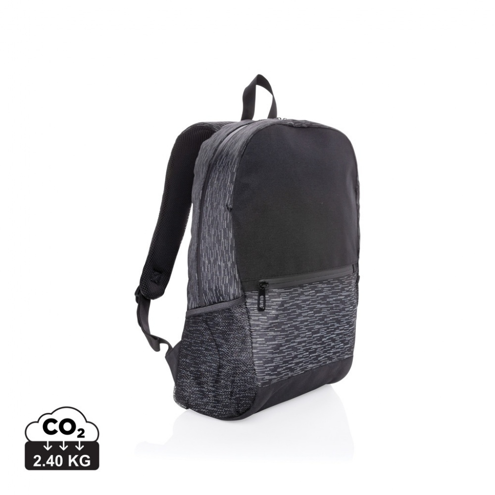 Logo trade advertising products picture of: AWARE™ RPET Reflective laptop backpack