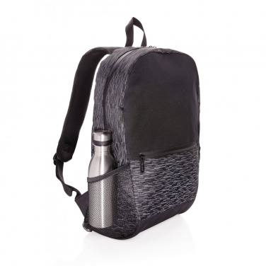 Logo trade promotional giveaways picture of: AWARE™ RPET Reflective laptop backpack