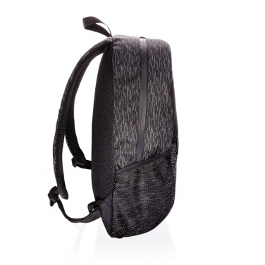 Logo trade corporate gifts image of: AWARE™ RPET Reflective laptop backpack